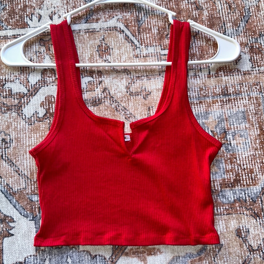 Red Crop Top